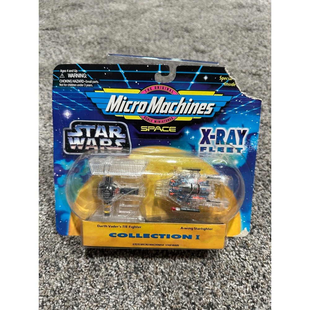Galoob Micro Machines Star Wars X-Ray Fleet Collection I Clear TIE A-Wing